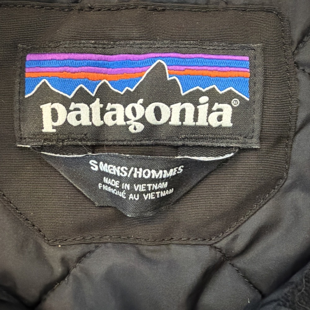 Patagonia Isthmus Jacket Mens Small S Black Insulated Quilted No Hood - Picture 4 of 7